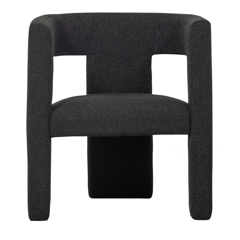 ARMCHAIR TW DARG GREY BOUCLE    - CHAIRS, STOOLS